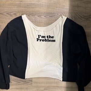 Black and White Graphic Sweatshirt